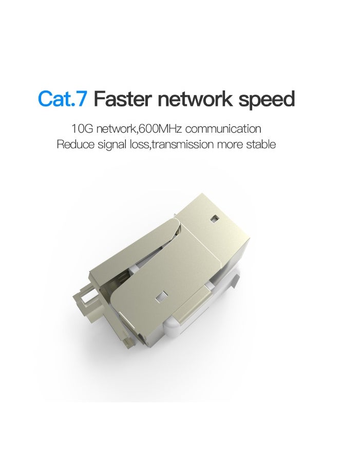 VENTION VENTION CAT7 Modular Jack Gray pack of 1 Model # VDD-B04-H  - Image 2