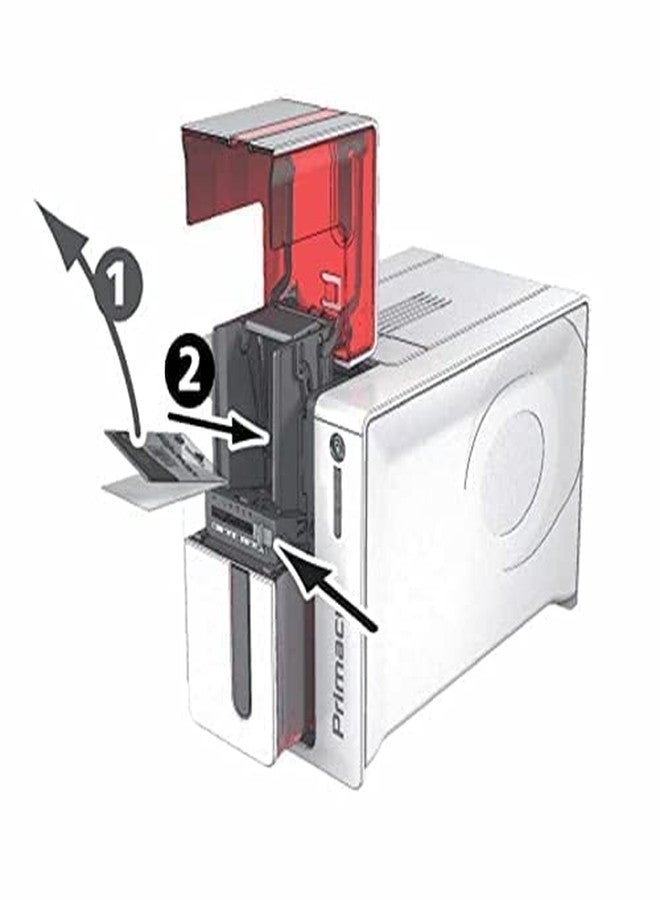 طقم تنظيف رأس الطباعة الحراري EVOLIS HIGHTRUST مصمم لتنظيف بكرات طابعات Evolis مثل Zenius وPrimacy وPrimacy 2.II. يتضمن الطقم مسحة تنظيف واحدة من Evolis وبطاقة لاصقة واحدة. - Image 3