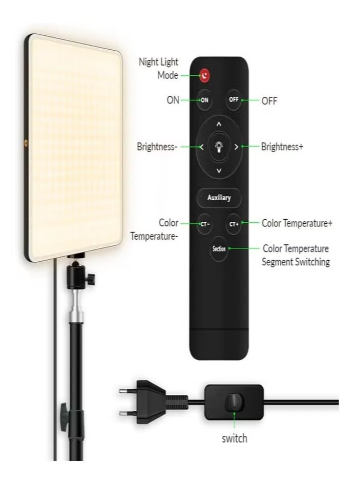 PLOKAMA LED Camera Light – Portable Dimmable Studio Light for Photography, Vlogging, Filming, Food & Product Shooting – Adjustable Brightness, Compact & Rechargeable Video Lighting - Image 3