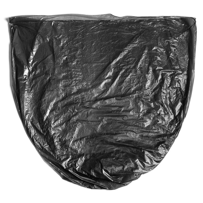 Aluf Plastics High Density Trash Bags, 60 Gallon, 150 Count, 22 Micron (eq), 38" x 60", Black, for Bathroom, Office, Industrial, Commercial, Janitorial, Municipal, Recycling - Image 3