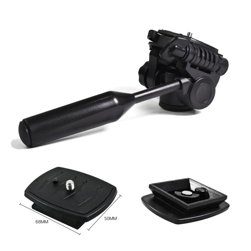 Tripod Head 360 Degrees Swivel 90 Degrees Tilt Tripod Head Mount with 3/8 Inch Thread 1/4 Inch Screw for Camera Tripod Monopod(5kg Max Load) - Image 4