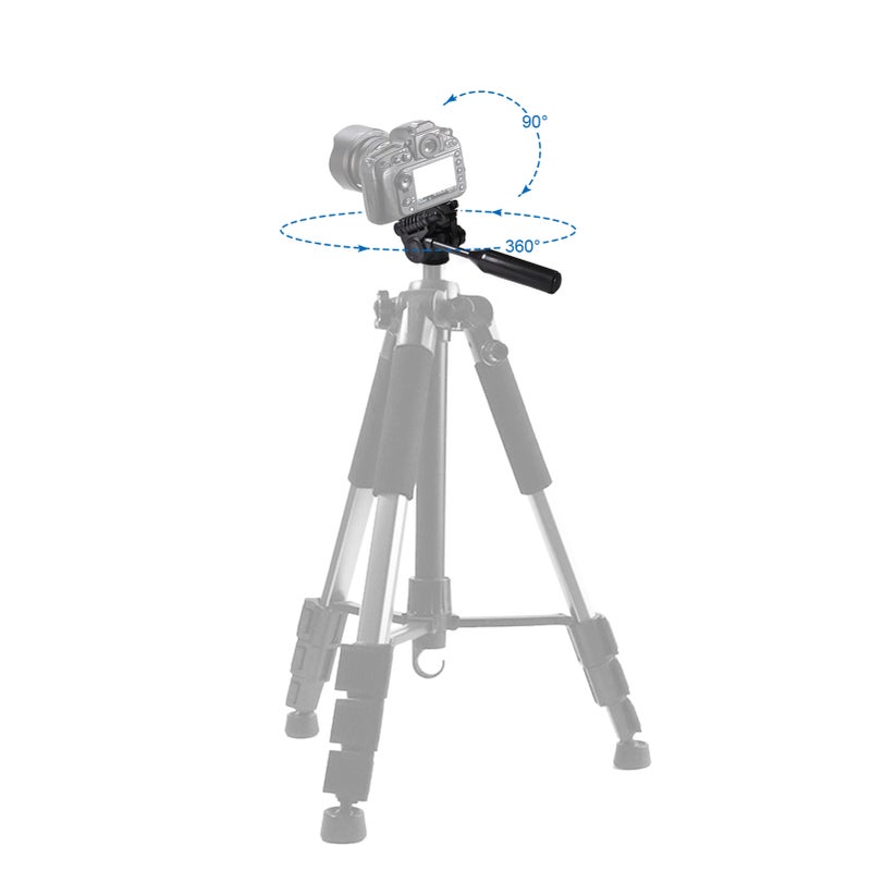 Tripod Head 360 Degrees Swivel 90 Degrees Tilt Tripod Head Mount with 3/8 Inch Thread 1/4 Inch Screw for Camera Tripod Monopod(5kg Max Load) - Image 5