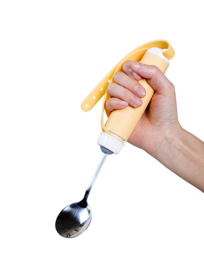 Suitable For Aging Tableware For The Elderly Folding Special Stroke Anti-shake Spoon Fork Rehabilitation Food Aid Chopsticks Auxiliary Suction Cup Anti-spill Bowl-Specifications:Ring Food Aid Fork  - Image 3