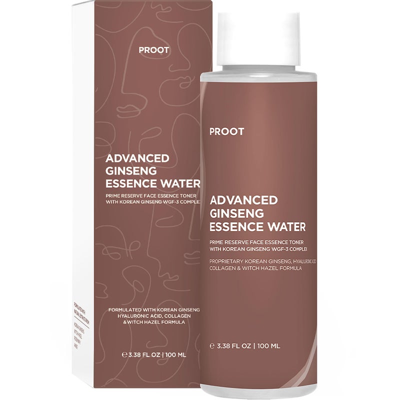 Proot Ginseng Essence Water Advanced Ginseng Essence Water Korean Ginseng Essence Water Ginseng Essence Water with 54 Korean Ginseng Extracts Ginseng Essence Water with Skin Rejuvenating Complex