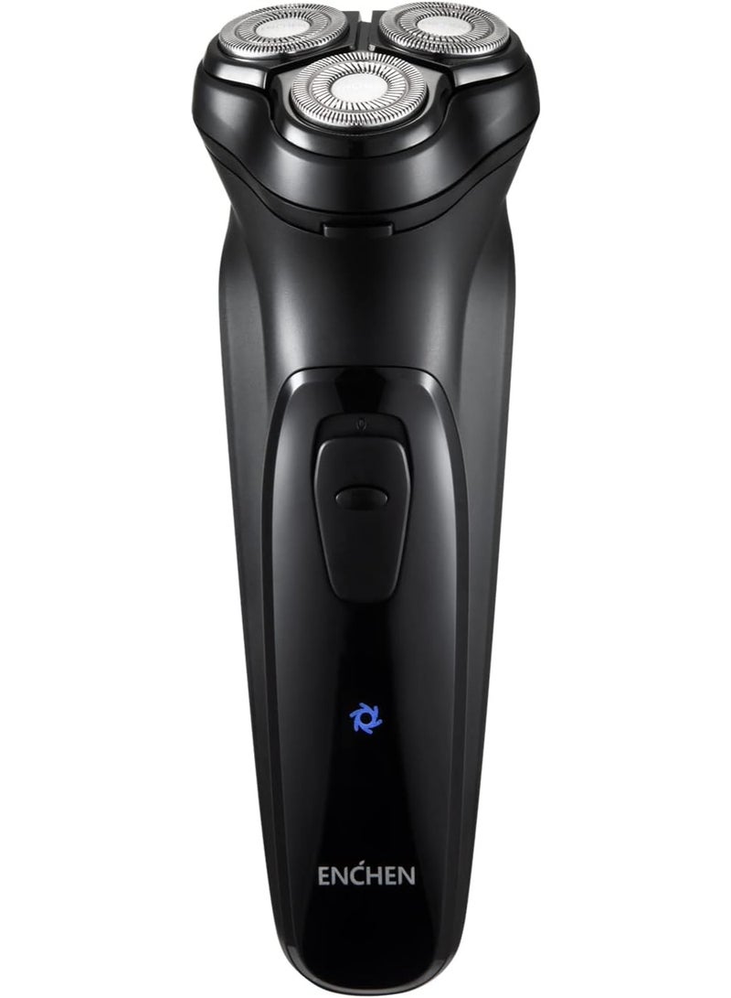 ENCHEN Blackstone-C Electric Shaver for Men, USB Rechargeable Waterproof Razor with 3D Floating Rotary Blades, Pop-up Trimmer, Cordless Washable Grooming Kit for Face and Beard - Image 1