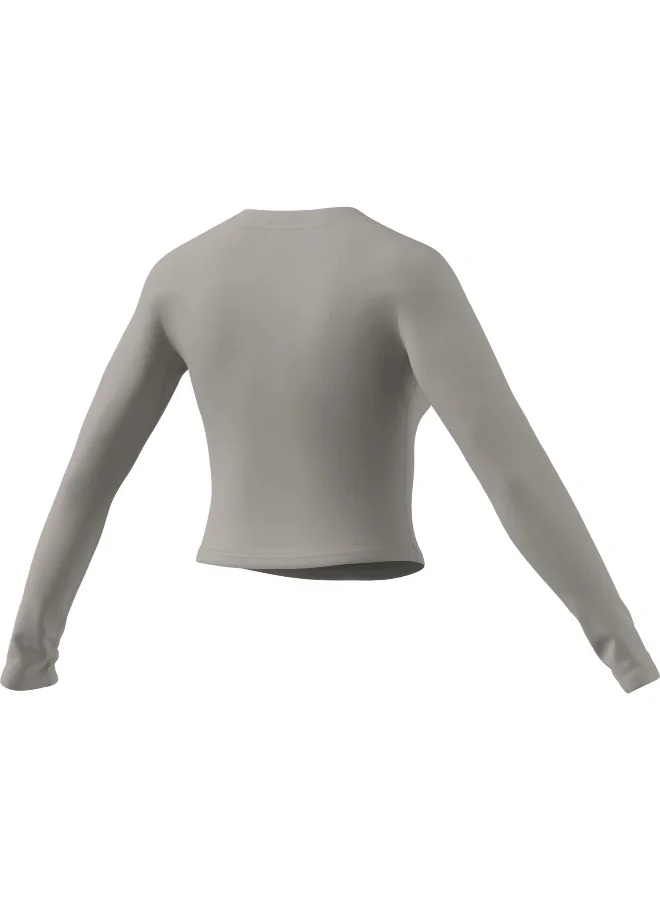 Adidas Adidas We Ls Shn Beige T-Shirt (Long Sleeve) T-Shirts For Women