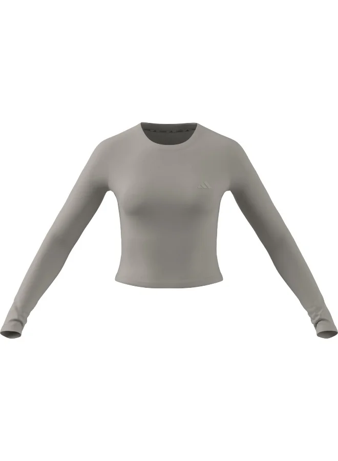 Adidas Adidas We Ls Shn Beige T-Shirt (Long Sleeve) T-Shirts For Women