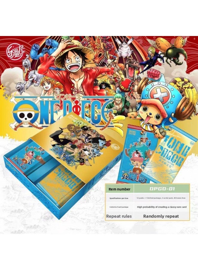 Qiqu Chuangxiang One Piece Card One Piece Card Gold Diamond Edition Tsr Platinum Zr Little Dinosaur Collection Card