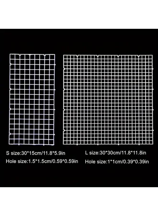 Black Aquarium Filter Grid Plate 11.81x11.81 Inch Rubber Isolation Board Bottom Filter - Image 2