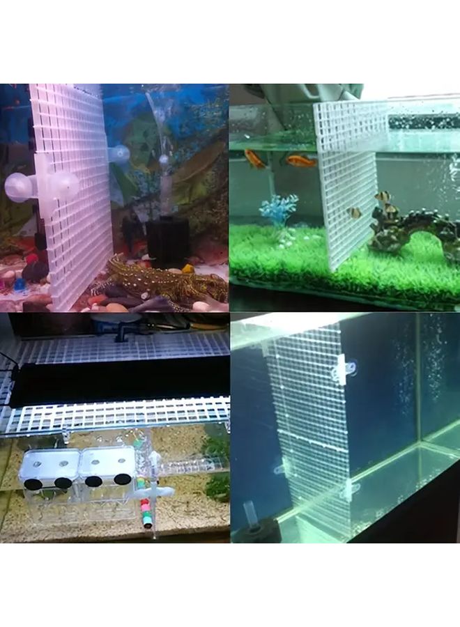 Black Aquarium Filter Grid Plate 11.81x11.81 Inch Rubber Isolation Board Bottom Filter - Image 5
