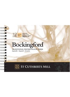 St Cuthberts Mill Bockingford Rough Spiral Watercolor Block A4 300 gr 12 Sheets  - Image 2