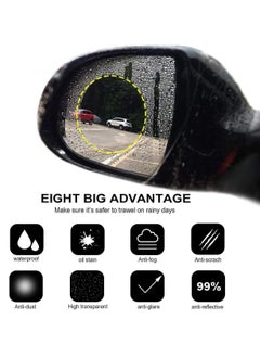 Oasisgalore Anti-Fog, Anti-Glare Car Rearview Mirror Film with HD Clarity for Safe Driving  - Image 2