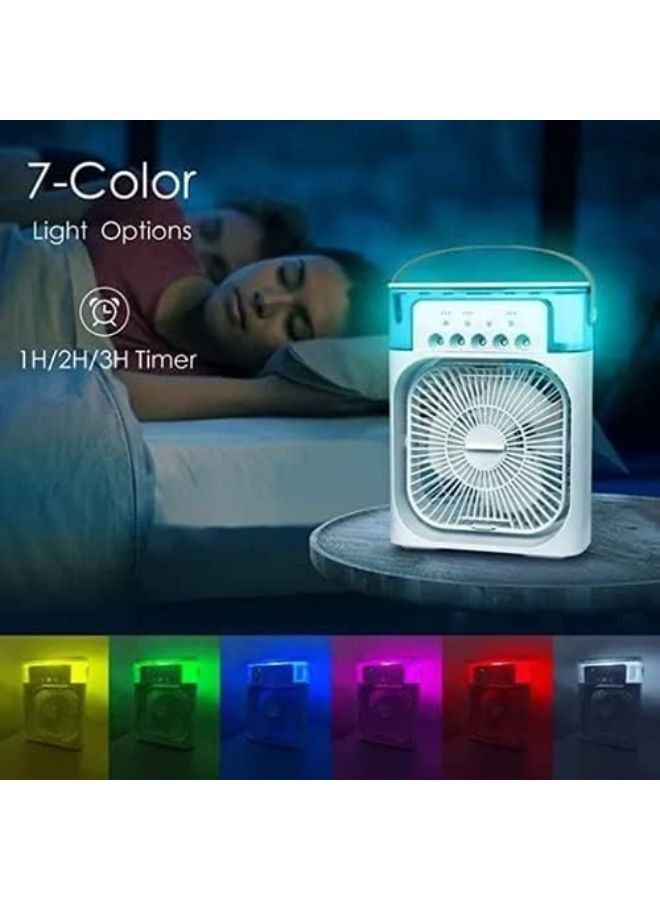 Mini Humidifier Misting Fan,1/2/3 H Timer with 3 Speeds 60° Adjustment For Office Home Room Dorm Outdoor - Image 5