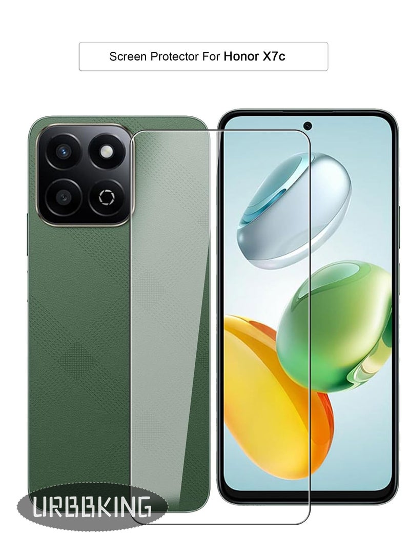 يوارب كينج واقي شاشة من الزجاج المقوى بتغطية كاملة ومضاد للخدش لهاتف Honor X7c