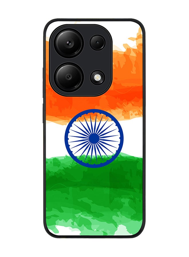 Stylizedd Rugged Black Edge Case for Xiaomi Redmi Note 13 Pro 4G / Xiaomi Poco M6 Pro 4G, Slim fit Case Thin Cover -  Blue Chakra - Image 1