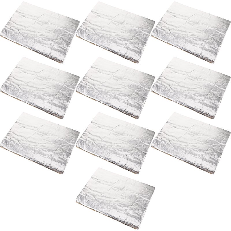 10pcs Sound and Insulation for Engine Compartment Insulation Mat Automotive Sound Deadening Mat Sound Deadener - Image 1