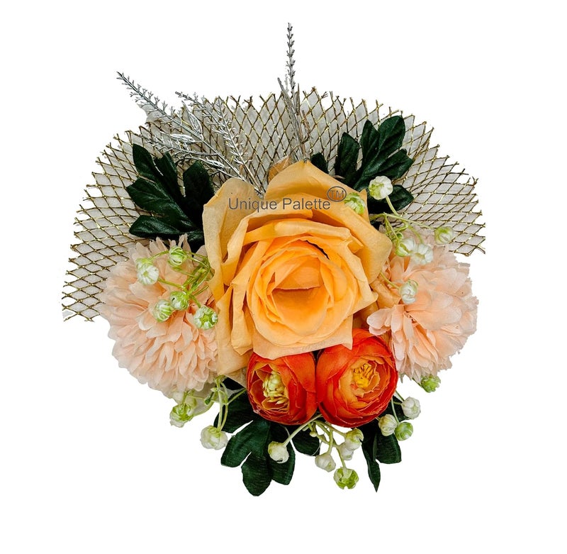 Unique Palette Handmade Artificial Flower Bunch for Hamper Decoration Gifting Trousseau Pack of 3 Model10 Artificial Flower Bunch Hamper Decoration Gifting