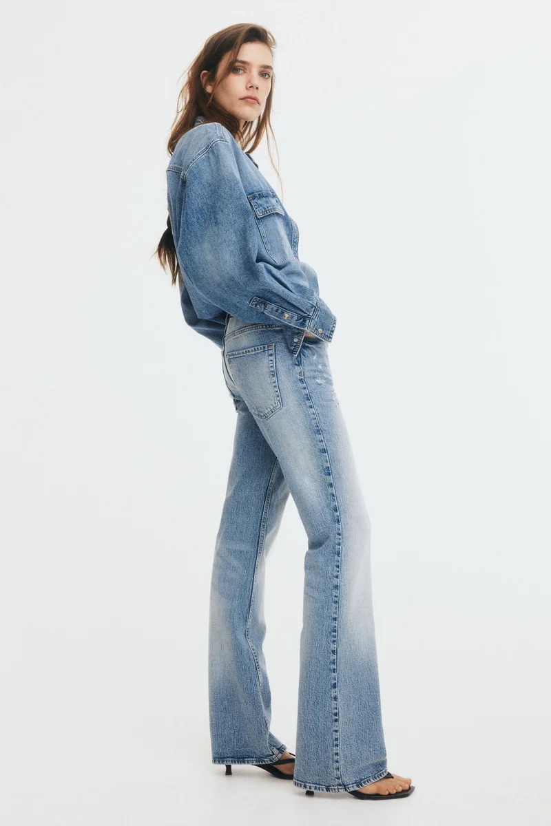 H&M Bootcut High Jeans