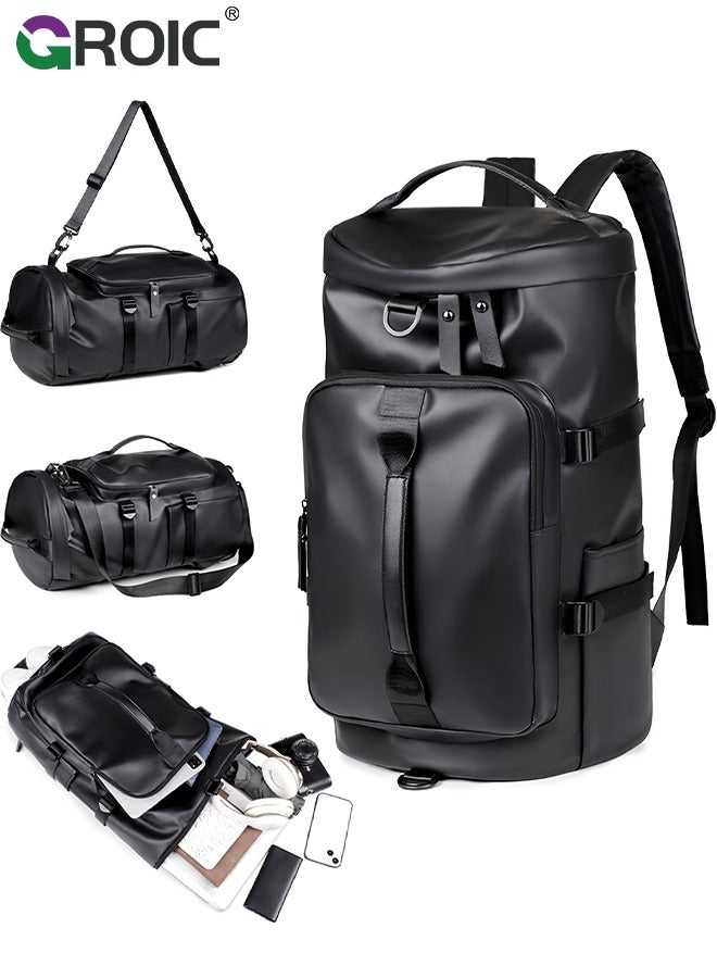 GROIC حقيبة رياضية، حقيبة سفر دفل مع قسم للأحذية واللابتوب، حقيبة مضادة للسرقة، حقيبة نهاية الأسبوع المحمولة، للطائرة، التمارين، حقيبة اللياقة البدنية، حقيبة رياضية - Image 1