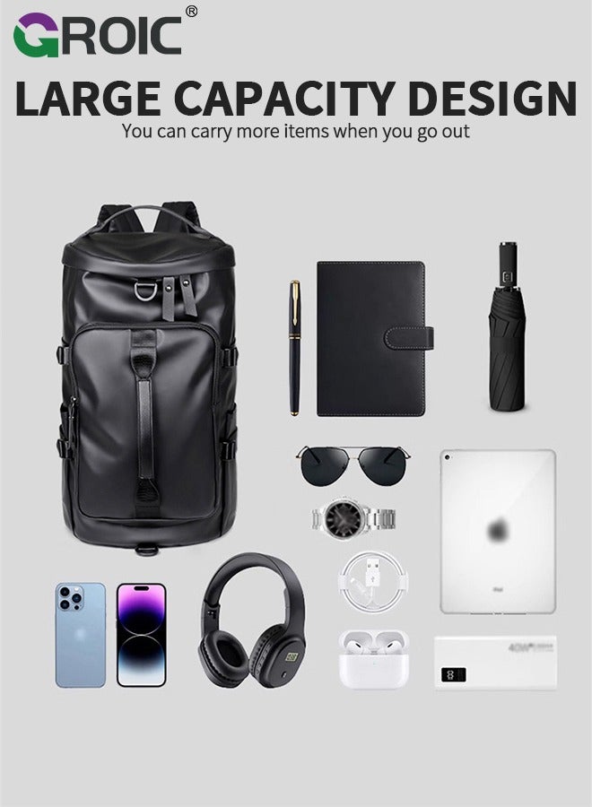 GROIC حقيبة رياضية، حقيبة سفر دفل مع قسم للأحذية واللابتوب، حقيبة مضادة للسرقة، حقيبة نهاية الأسبوع المحمولة، للطائرة، التمارين، حقيبة اللياقة البدنية، حقيبة رياضية - Image 5