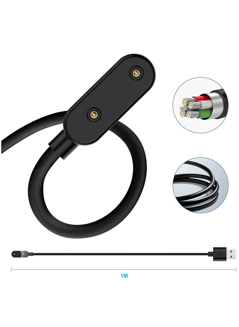 ELTRAZONE Charger Compatible with Huawei Watch Fit, USB Charging Cable Cord Base Dock Charger Adapter Stand For Huawei Band 6 smartwatch (Black) - Image 4