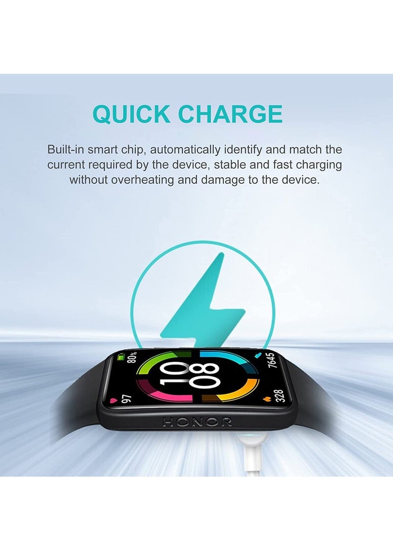 ELTRAZONE Charger Compatible with Huawei Watch Fit, USB Charging Cable Cord Base Dock Charger Adapter Stand For Huawei Band 6 smartwatch (Black) - Image 3