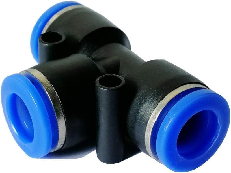 SHIVLAHERI 6MM Pneumatic Tee Connector Pneumatic Push Connector Air Line Quick Fittings AirVaccum Hose Tube Push in Connector Pipe Joint 3 Way T push Connector 1PCS  - Image 1
