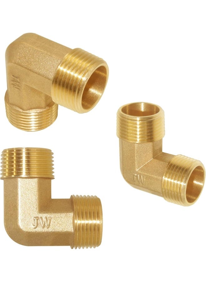 Royal Apex 2Pcs Set Brass Multi Purpose Hose Fittings With Bsp Thread For Plumbing Gas Hot Water Pipe Connector Pneumatic Etc Male Elbow 1/2 Inch - Image 3