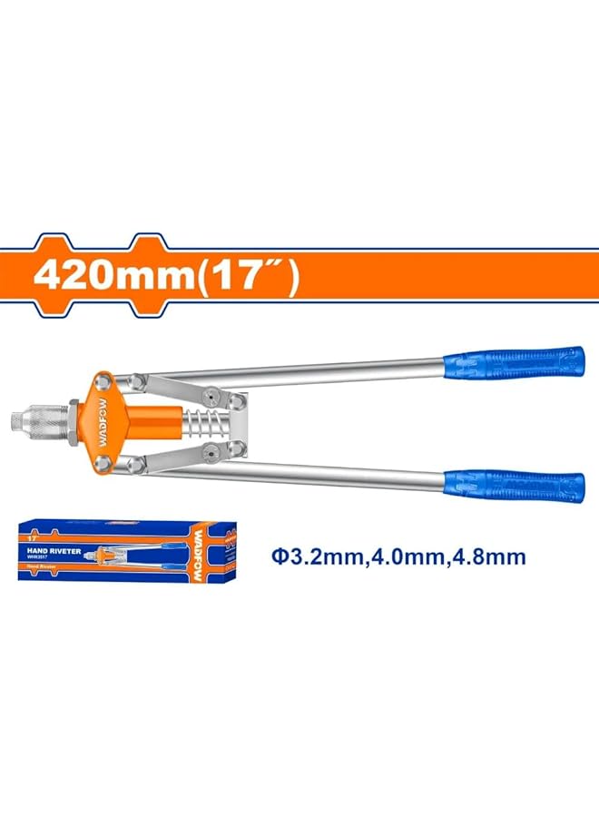 وادفو مسمار برشام يدوي Whr3517، مقاس 17 بوصة، أزرق/أسود - Image 2