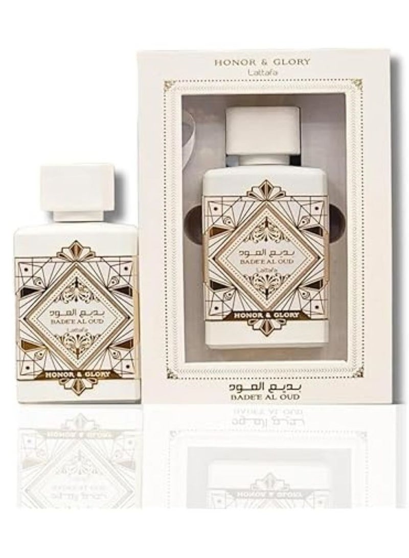 لطافة عطر اونور اند جلوري ايوا دي بارفان نيش دبي من بديع العود، 100 مل، للجنسين