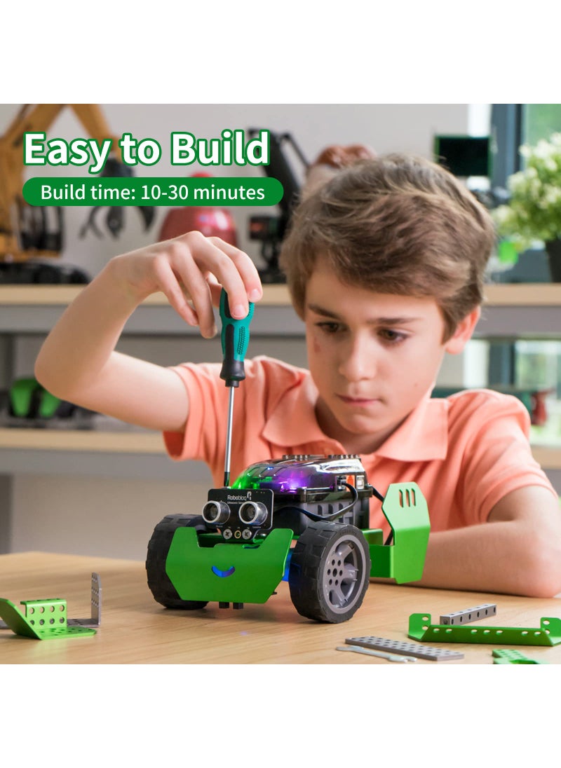 Robobloq Robobloq Q-Scout STEM Projects for Kids Ages 8-12, Coding Robot, Learn Robotics, Electronics and Programming Based on Scratch, Arduino and Python, Learning & Education Toys, Gifts for Boys and Girls  - Image 4