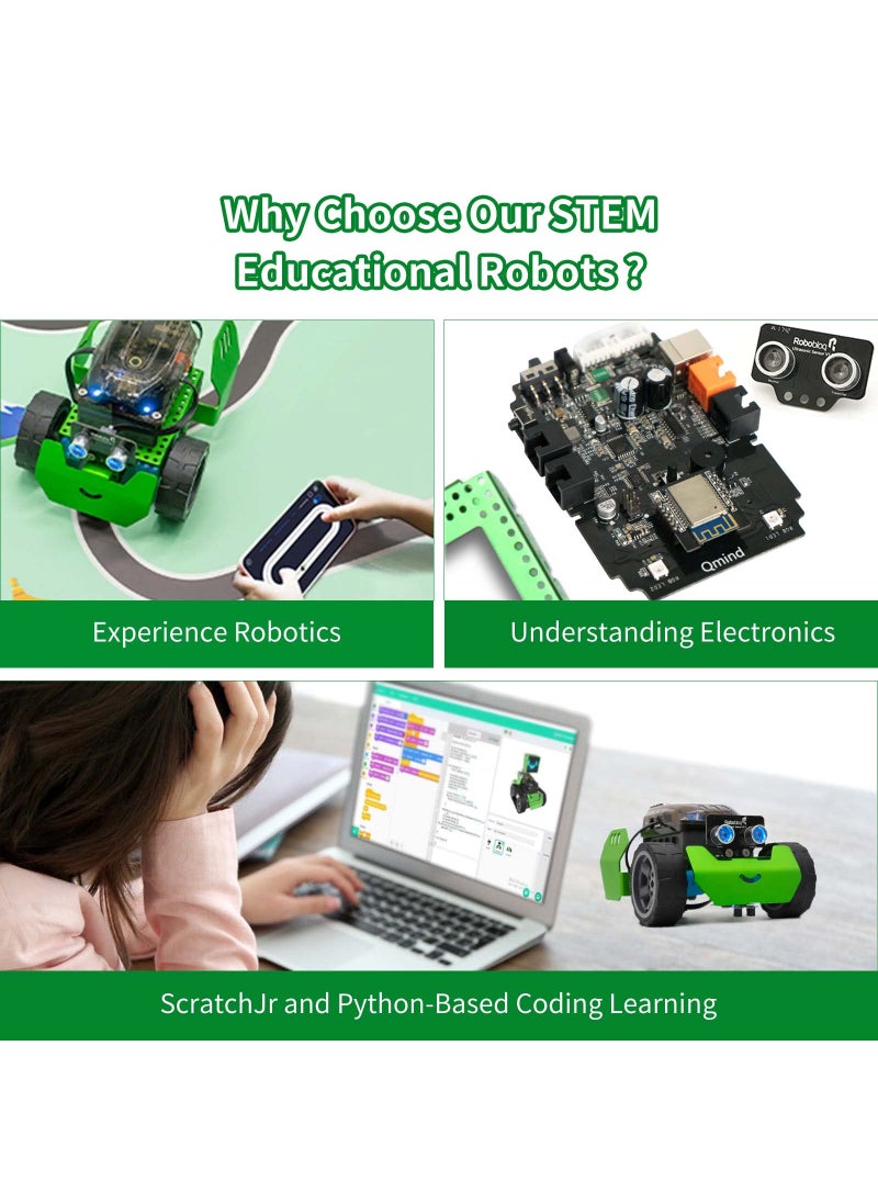 Robobloq Robobloq Q-Scout STEM Projects for Kids Ages 8-12, Coding Robot, Learn Robotics, Electronics and Programming Based on Scratch, Arduino and Python, Learning & Education Toys, Gifts for Boys and Girls  - Image 2