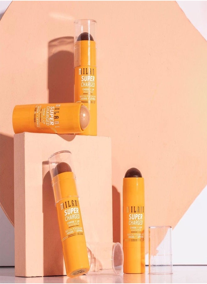 MILANI - Milani Supercharged Cheek + Lip Multistick 140: Berry Bolt | Creamy, Blendable, Multi-Use Makeup Stick for Lips & Cheeks | Hydrating, Lightweight Formula | Buildable Color & Natural Finish - Image 1