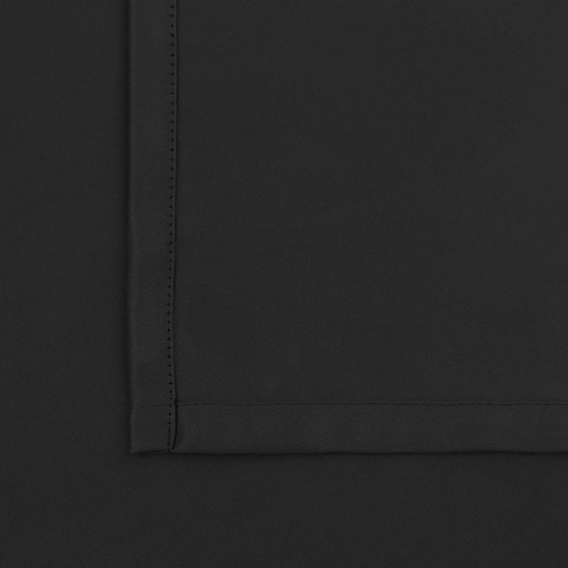 BGment Black Small Windows Curtains 36 Inch Length for Cafe - 34 x 36 inch Curtains Rod Pocket and Back Tab Thermal Insulated Room Darkening Short Curtains for Kitchen  2 Window Panels - Image 5