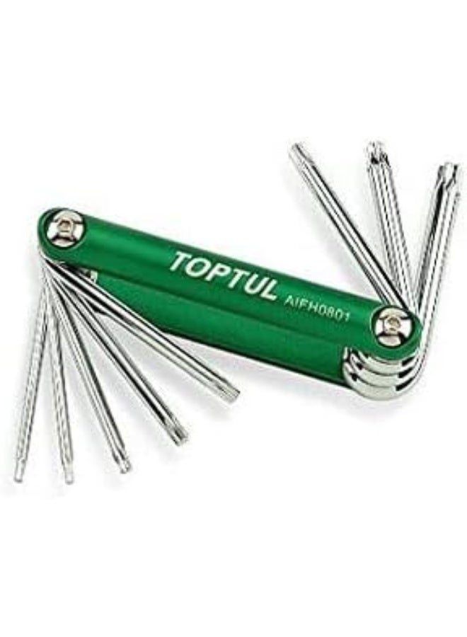 توبتول مجموعة مفاتيح آلن توركس Toptul 8 في 1 - Image 2