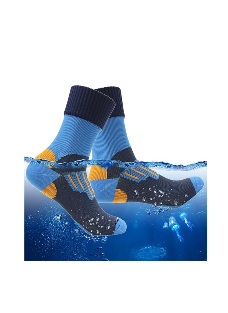 SYOSI Waterproof Socks, Slim Waterproof Socks, Unisex Hiking Wading Trail Running Kayaking Crew Socks, Thin Moisture Wicking Waterproof Socks for Men, Women, Golf, Cycling, Trekking, Outdoor Skiing Hiking  - Image 1