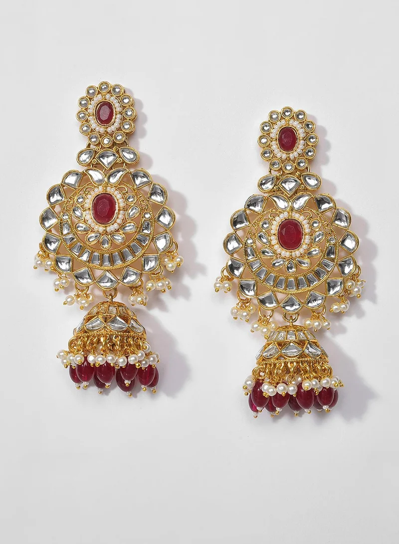 Sohi  Stone-Studded & Beaded Artificial Jewellery Set for Women | Best Price UAE