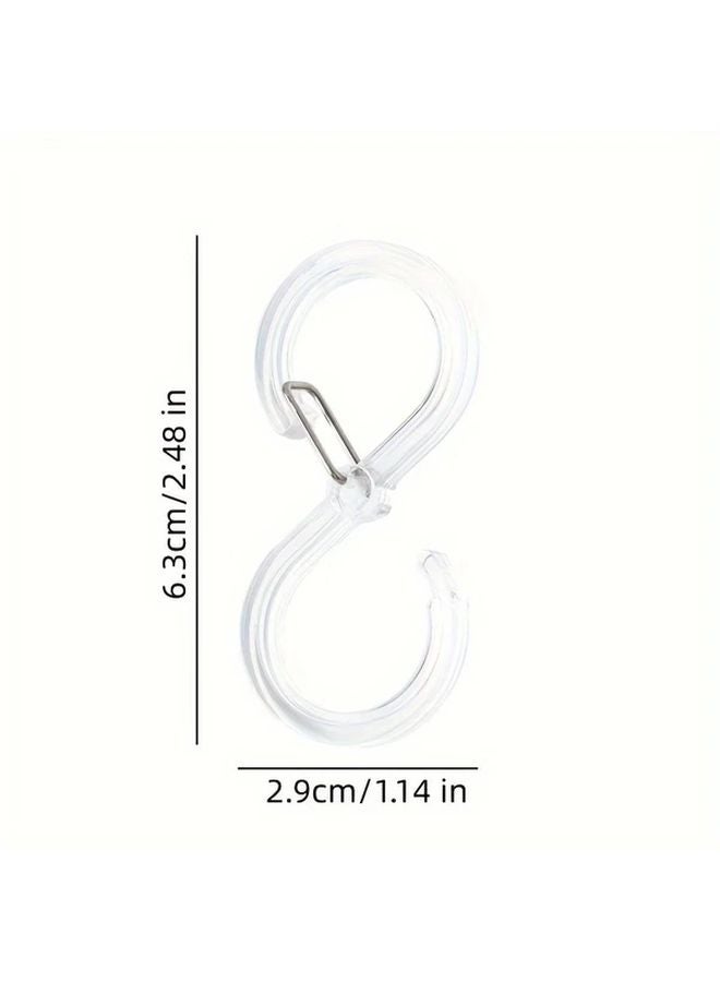 White S Hooks 16pcs Heavy Duty Loop Hangers For Closet Garage Kitchen Storage - Image 4