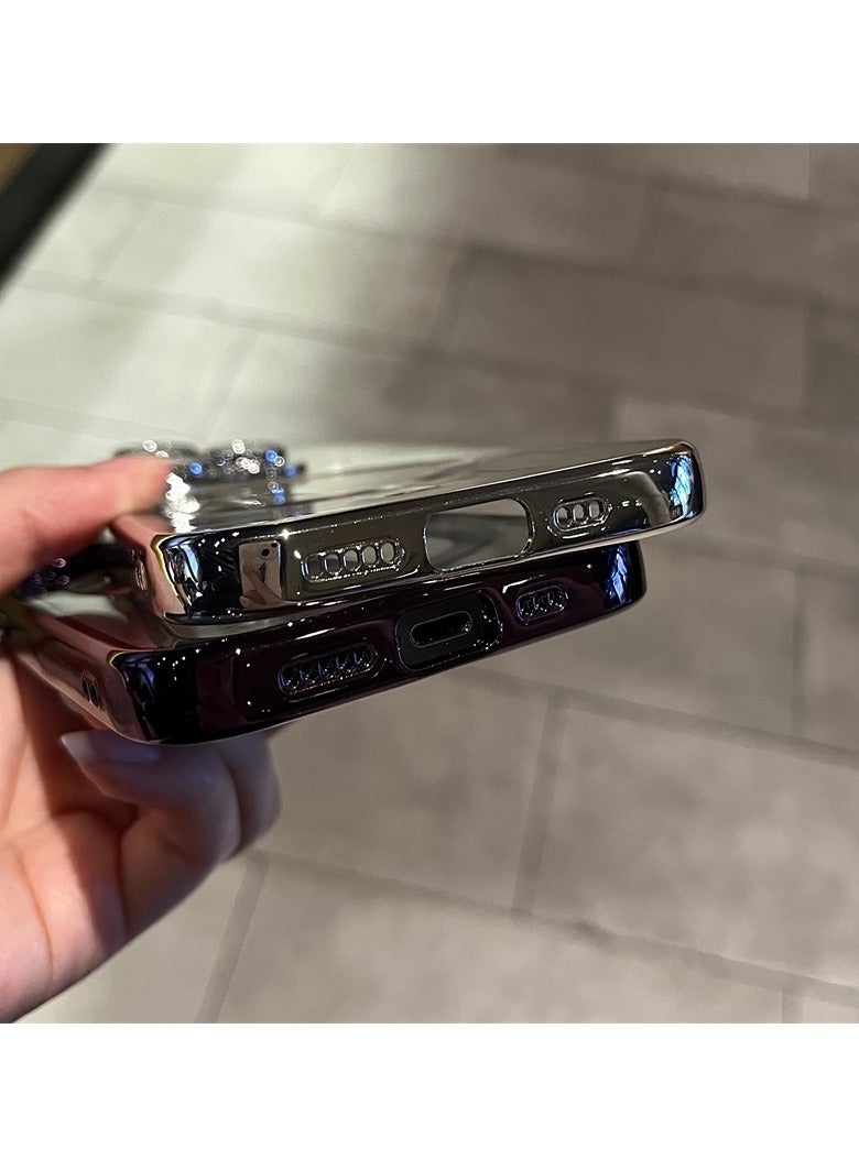 AROAQ Magnetic Case For iphone, Shockproof iPhone Bumper Cover, Plating For Magsafe Wireless Charge Case, Anti-scratch Mobile Protective Cover For iphone 15 Pro Max, 15 Plus, Pro, ( Navy ) - Image 2