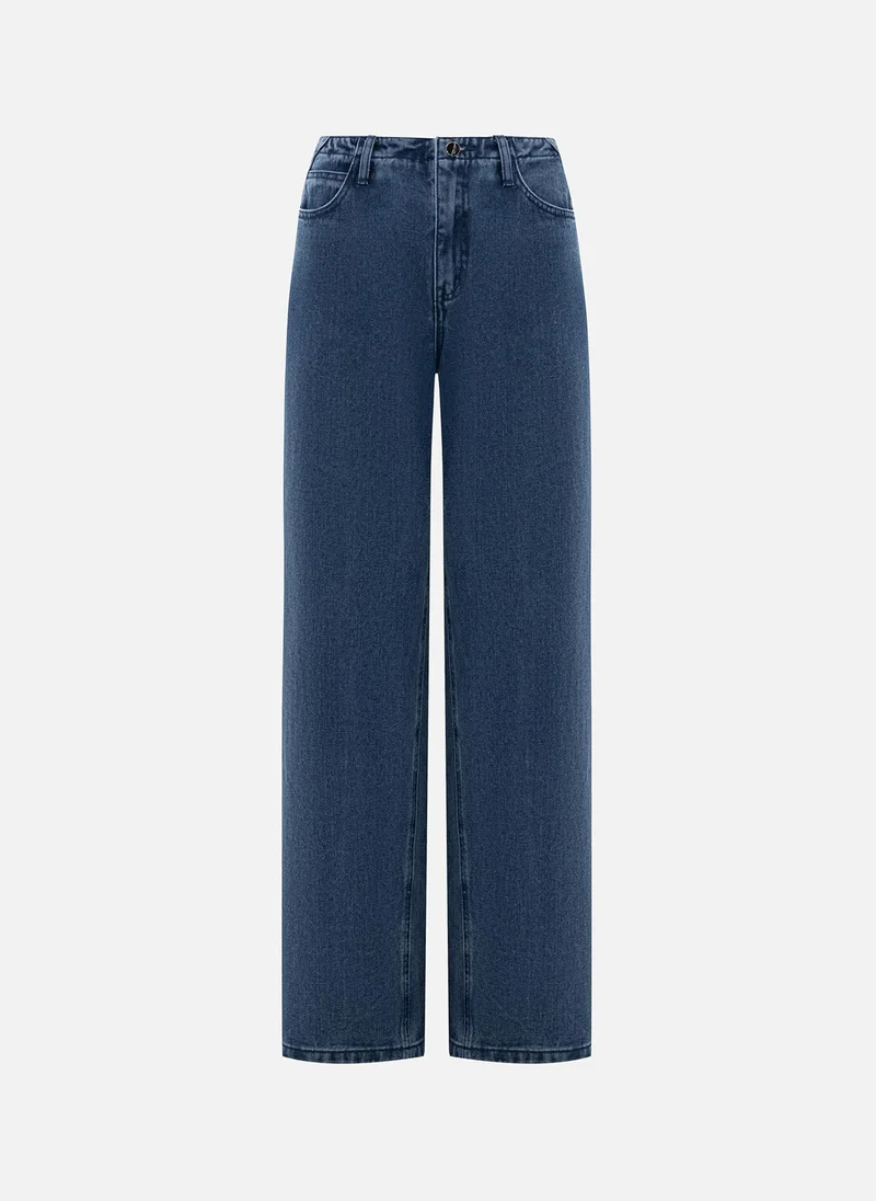 Lichi Mid-rise straight jeans