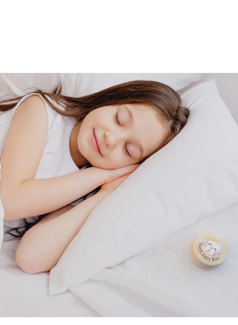 Excefore Cute Carved Wooden Box, Kids Tooth Storage, Tooth Fairy Box for Boys and Girls Wooden Baby Teeth Fairy Holder, Stores Lost Teeth for Kids for Lost Teeth Baby Shower Birthday Gift - Image 4