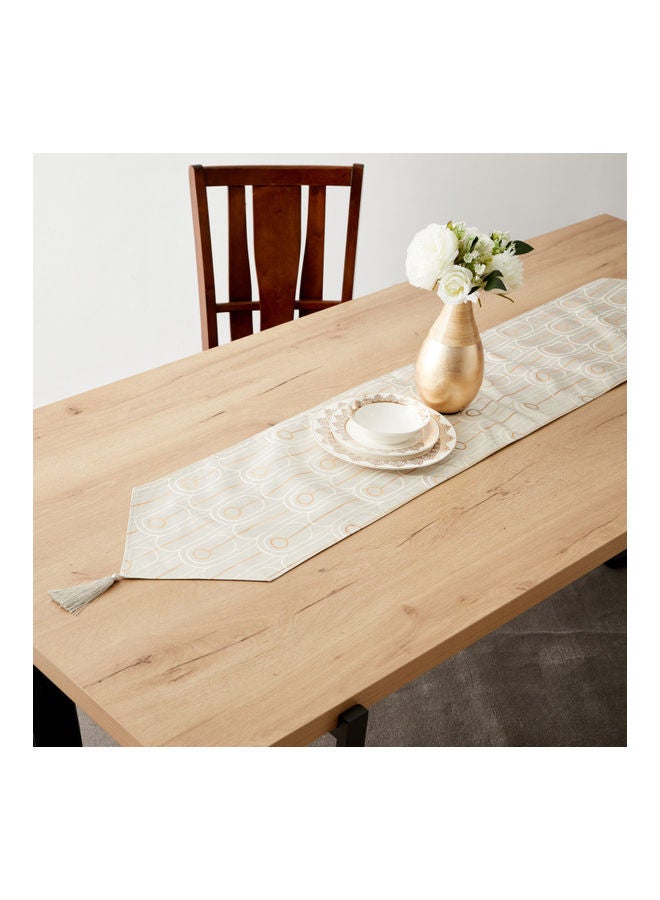 NIBEMINENT Ambridge Jacquard Table Runner Multicolour 180 X 33cm - Image 1