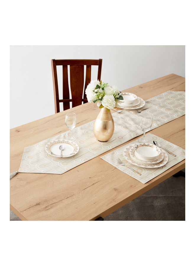 NIBEMINENT Ambridge Jacquard Table Runner Multicolour 180 X 33cm - Image 2