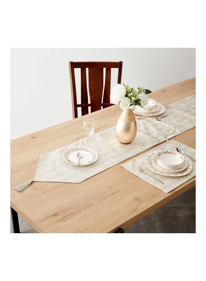 NIBEMINENT Ambridge Jacquard Table Runner Multicolour 180 X 33cm - Image 3