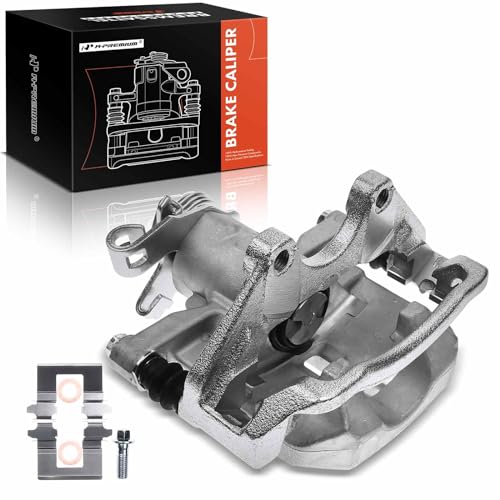 A-Premium Disc Brake Caliper Assembly with Bracket Compatible with Select Buick and Cadillac Models - Lucerne/DTS 2006 2007 2008 2009 2010 2011 - Rear Left Driver Side - Image 1