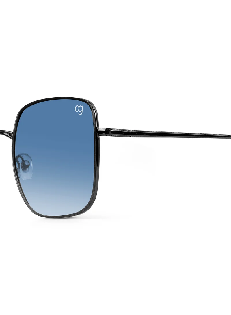 Woggles Latest & Stylish UV Protected Ray BlueX Black Square Sunglasses for Men & Women