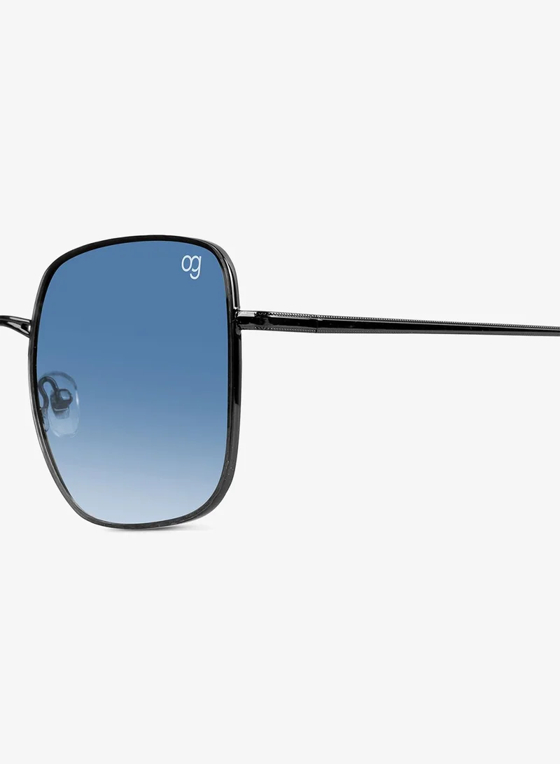 Woggles Latest & Stylish UV Protected Ray BlueX Black Square Sunglasses for Men & Women