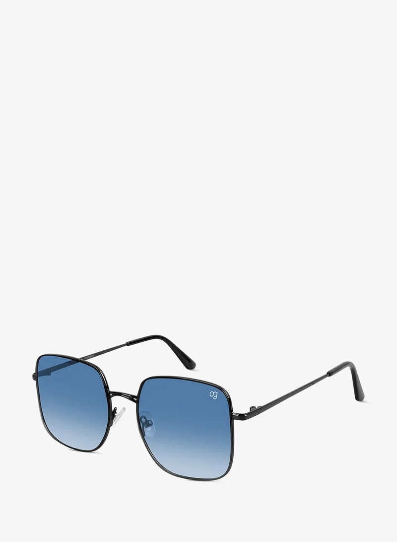 Woggles Latest & Stylish UV Protected Ray BlueX Black Square Sunglasses for Men & Women
