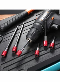 Y&D Drill Bit Extension Magnetic Screwdriver Holder Impact Driver Set Bar Socket Chuck Adapter 1/4 Inch Hex Shank Power for Screws Nuts 6 Pieces  - Image 4
