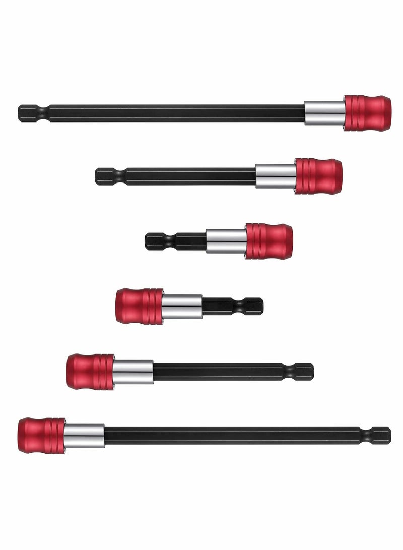 Y&D Drill Bit Extension Magnetic Screwdriver Holder Impact Driver Set Bar Socket Chuck Adapter 1/4 Inch Hex Shank Power for Screws Nuts 6 Pieces  - Image 1